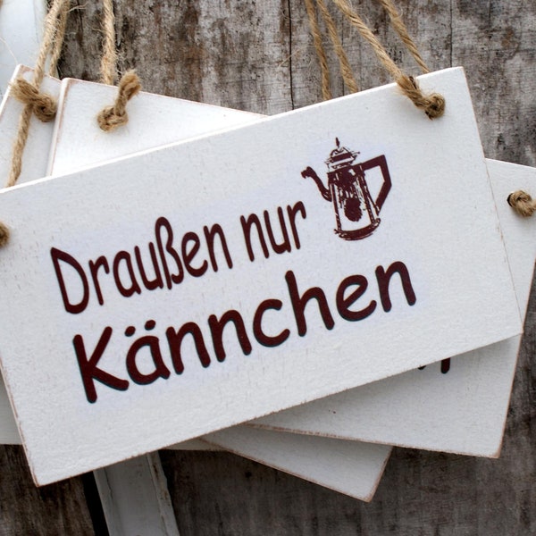 Draußen nur Kännchen, shabby chic, Gartendekoration, Kaffee, Cafe