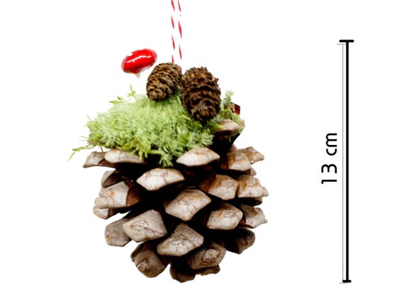 XL Zapfen 2er Set, Weihnachten, Baumschmuck, Dekoration, Zapfen, Dekozapfen, Tannenzapfen, Baumhänger Weihnachten