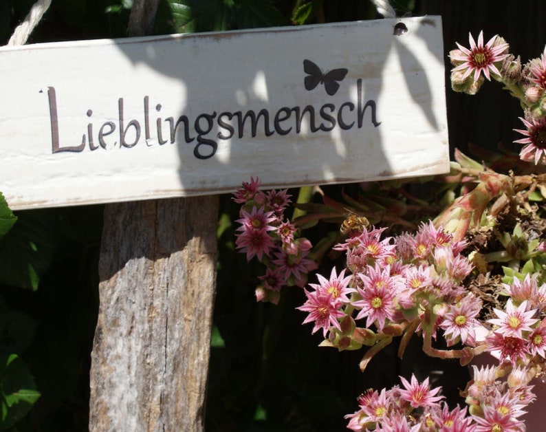 Holzschild Lieblingsmensch, shabby chic, Geschenk für Lieblingsmensch afbeelding 6