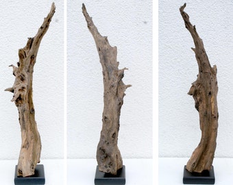 Treibholz SKULPTUR  52 cm, Holzkunst, Kunsthandwerk, Dekoobjekt, Holzskulptur,