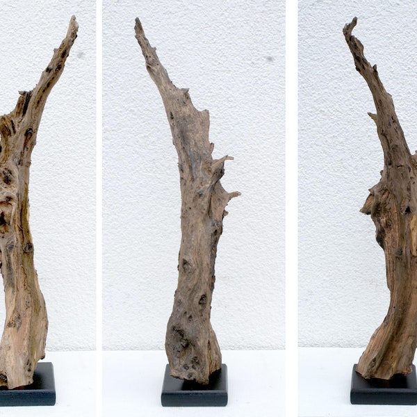 Treibholz SKULPTUR  52 cm, Holzkunst, Kunsthandwerk, Dekoobjekt, Holzskulptur,