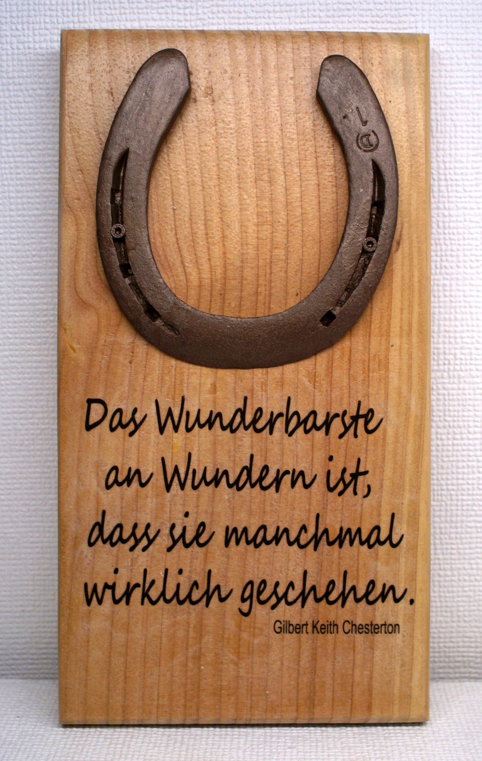 Hufeisen Glücksbringer als Holzschild Wunder Hochzeit Etsy