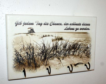 Holzschild "Gib jedem Tag die Chance...", shabby chic