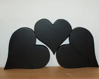 Wooden hearts 15 or 20 cm Mother's Day, gift idea, wedding gift, gift idea mother, GRANDMA...