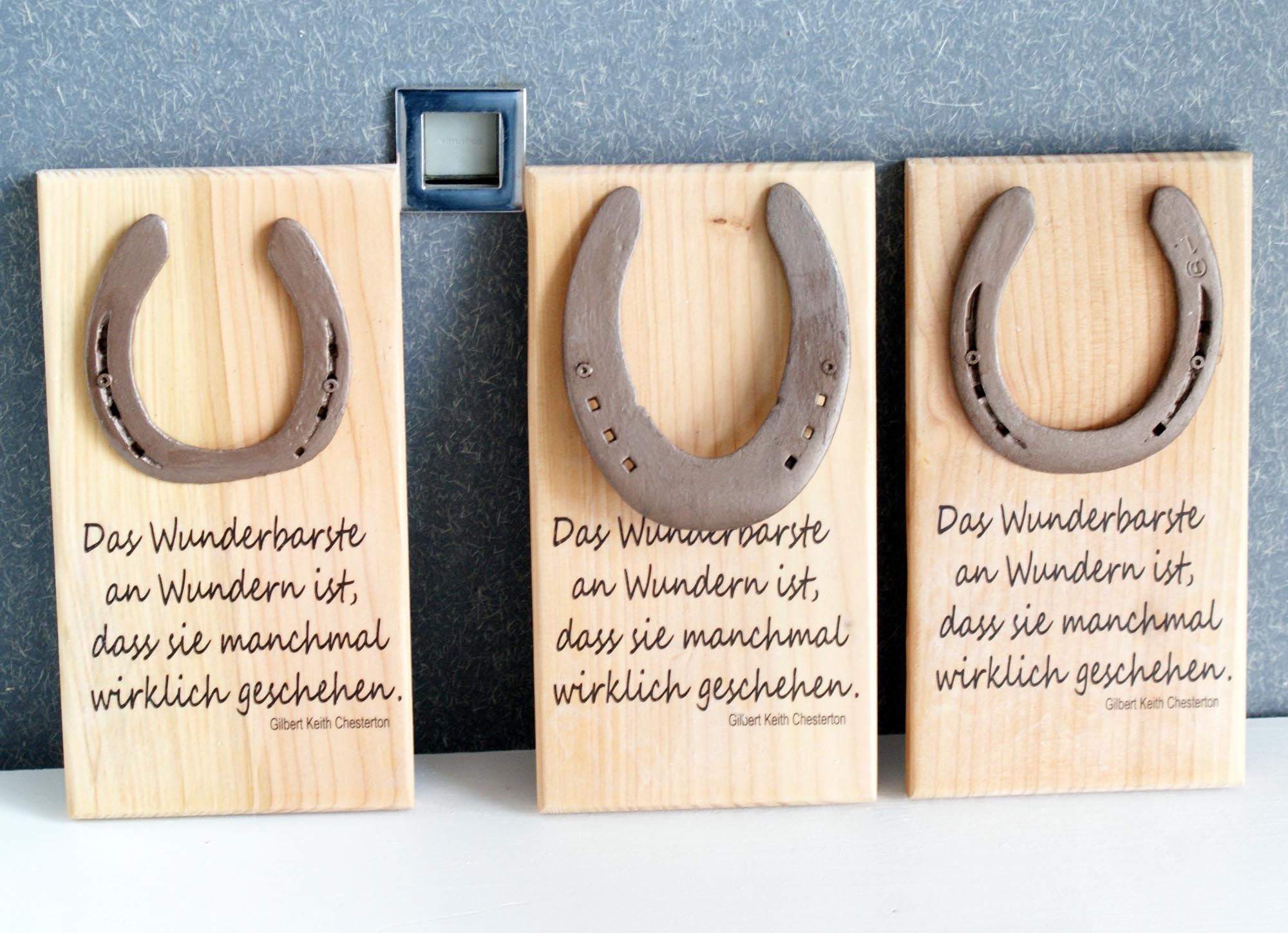 Hufeisen Glücksbringer als Holzschild Wunder Hochzeit Etsy