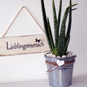 Holzschild Lieblingsmensch, shabby chic, Geschenk für Lieblingsmensch afbeelding 3