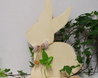 HASE, Lapin de Pâques en bois, Lapin, Lapin en bois, Décoration de printemps, Pâques de printemps