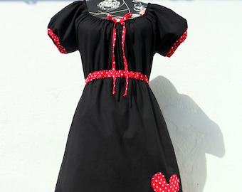 Flower Tunic Dress Application Püktchen Dots