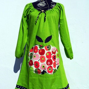 Apfelkleid Tunika Kleid Hänger Bluse Apfel Apple Bild 2