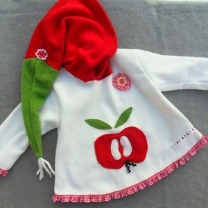 Apfel Jacke Apple Zipfeljacke Zipfelpullover Bild 1