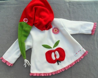 Apfel Jacke Apple  Zipfeljacke  Zipfelpullover