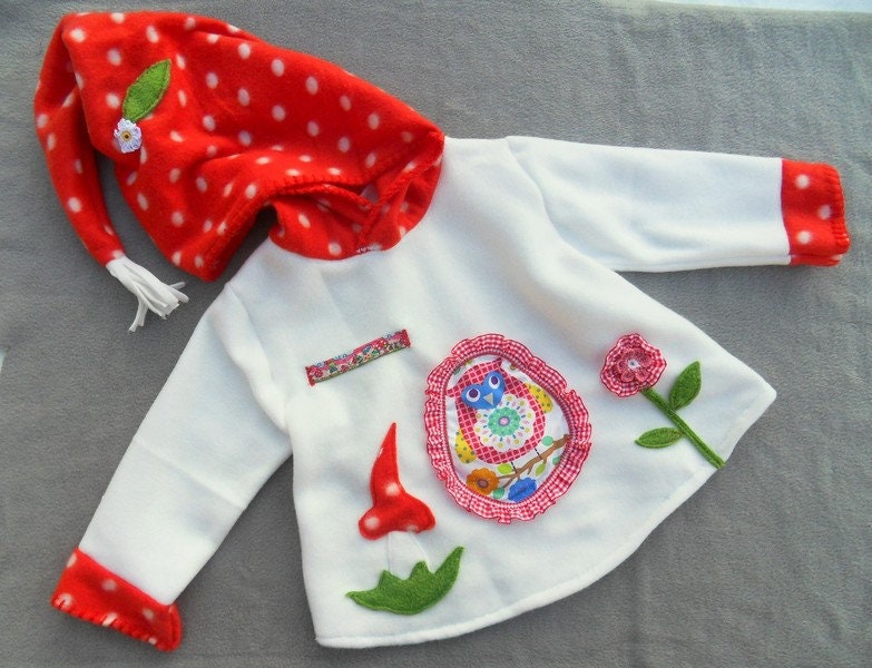 Eule Owl Jacke Pilz Zipfeljacke Zipfelpullover Etsy