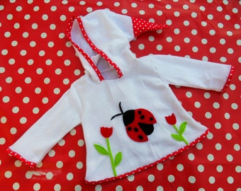 Lady Beetle Fleece Jacket Sweater