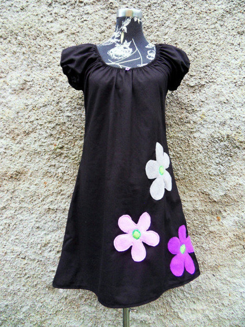 Tunic Floral Tunic Application Purple Flower image 1