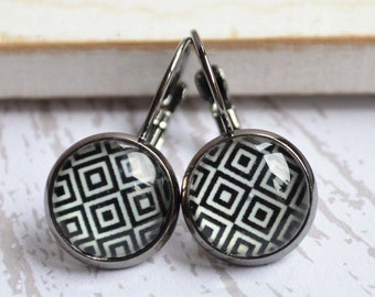 Boucles d’oreilles - Black & White