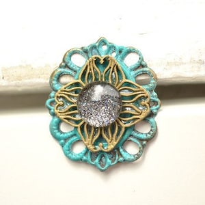 Brooch Midnight Blossom image 1