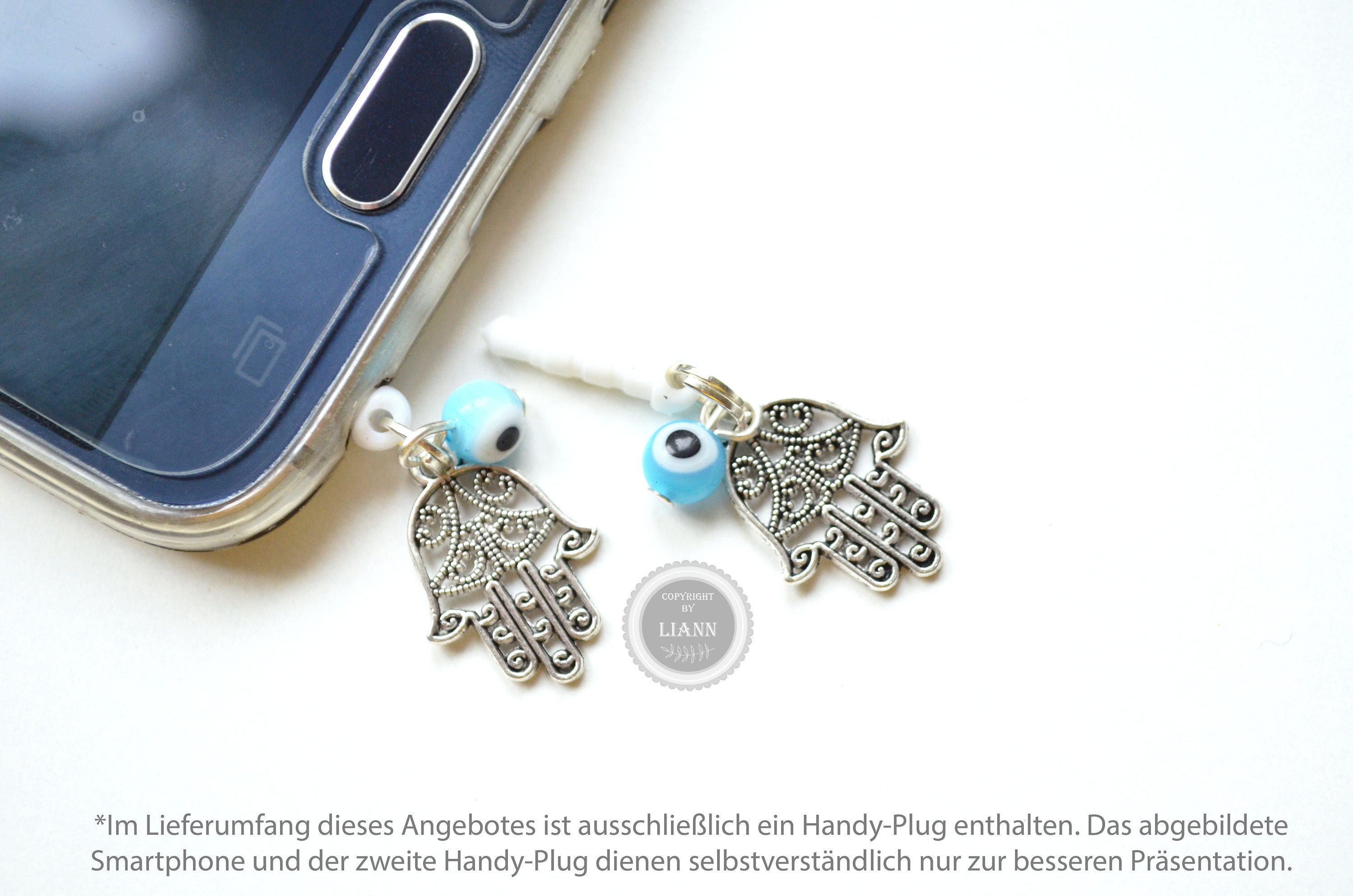 Eye Of Fatima Mobile Phone Plug Etsy