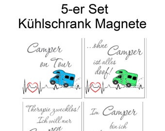 WOMO Kühlschrankmagnet Magnet Wohnmobil Camper Camping Love Travel Urlaub Wohnwagen Liebe