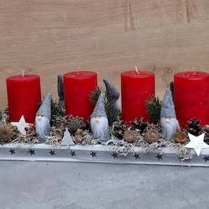 Länglicher adventskranz