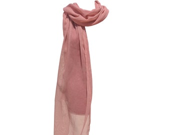 Dusty pink gauze- scarf