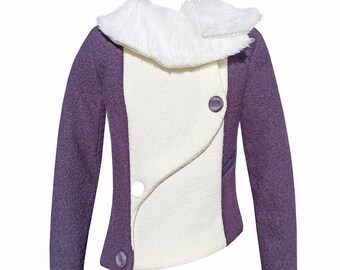 Violet Snowball- wool coat