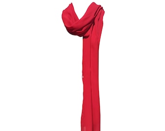 Foulard en Soie Rouge II