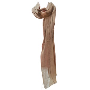Nut brown gauze- scarf