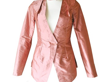 Feminine Charm-silk jacket