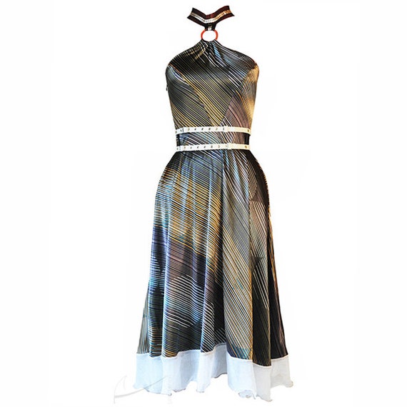 satin circle dress DOUBLE SATIN CIRCLE DRESS
