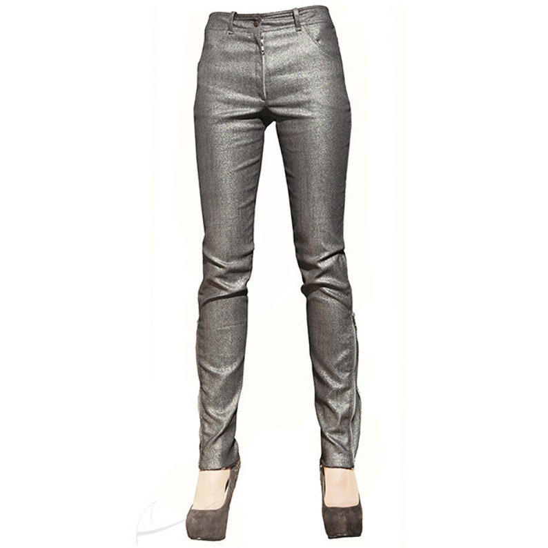 Silver jeans image 1