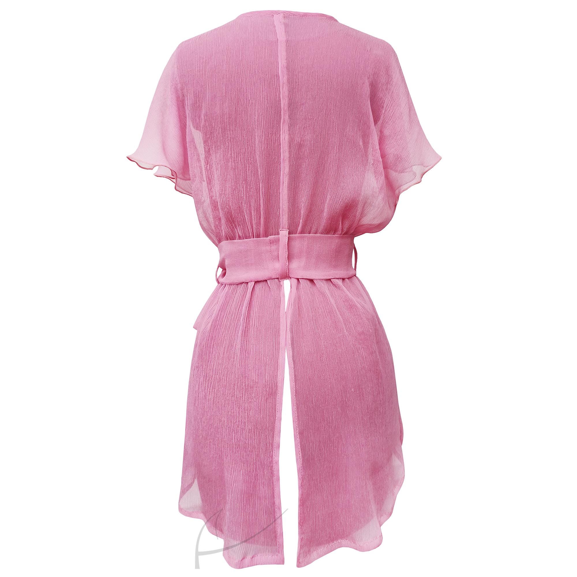 SANTO Blush Silk Blouse