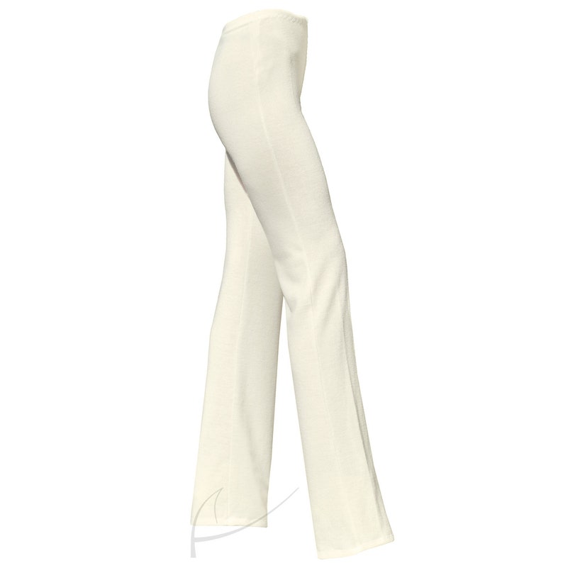 Knitted white pants image 3