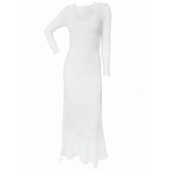 Openwork Maxi Jersey Dress - Etsy