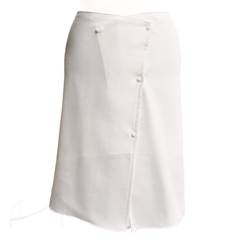 White skirt envelope design image 1