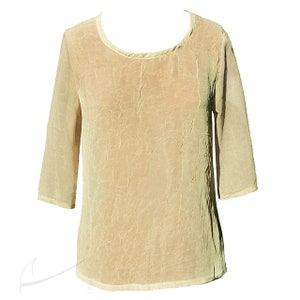 Transparent blouse with 3/4 sleeves image 2