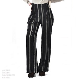 Maxi pants silver stripes image 1