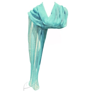 Turquoise gauze- scarf