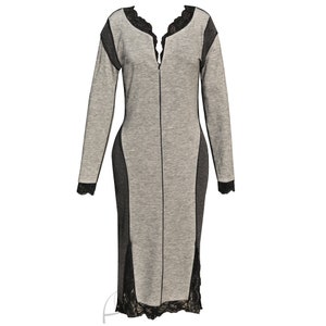 Grey jersey dress