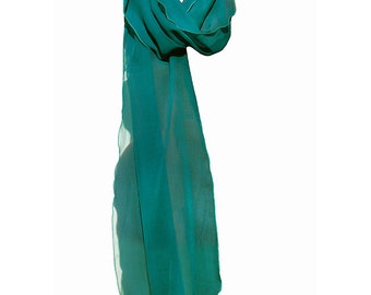 Sea green Fog- silk scarf