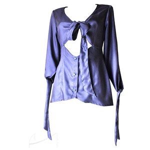 Sapphire silk tunic