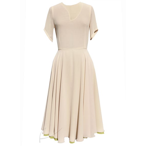 new look beige dress BANDEAU PRINTED JUNGLE MIDI DRESS IN BEIGE-BELLA GALVAN