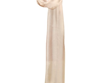 Beige muslin- silk scarf