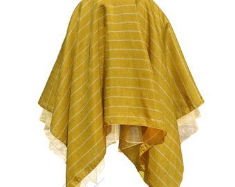 Mustard silk skirt