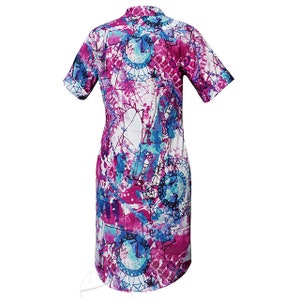 Patterned shirt dress image 4