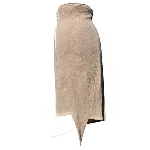 Asymmetric skirt with panel image 3