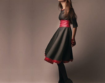 Neues Look-Wollkleid