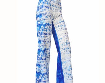 Printed wide pants