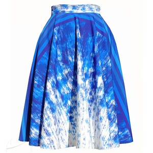Printed circle skirt