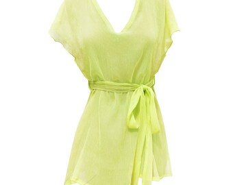 Silk lime blouse II