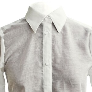 Classic silk shirt oversize image 4